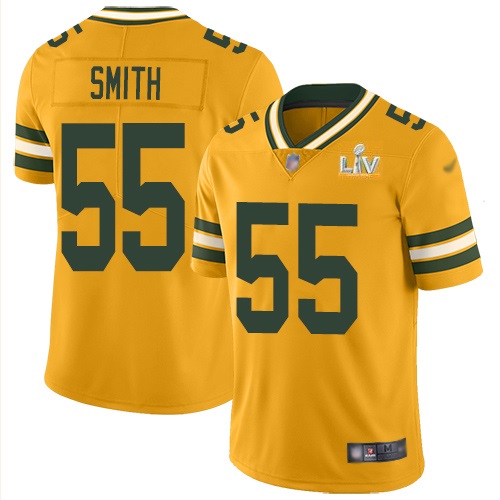 Men's Green Bay Packers #55 Za'Darius Smith Gold NFL 2021 Super Bowl LV Stitched Jersey Men's Green Bay Packers #55 Za'Darius Smith Gold NFL 2021 Super Bowl LV Stitched Jersey